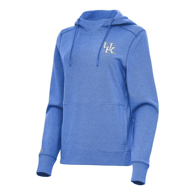 Women's Antigua Heather Royal Kentucky Wildcats Justice Pullover Hoodie