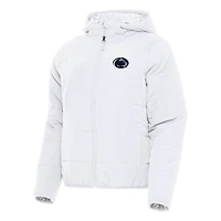 Women's Antigua White Penn State Nittany Lions Universe Full-Zip Puffer Jacket