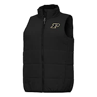 Women's Antigua Black Purdue Boilermakers Experience Full-Zip Vest