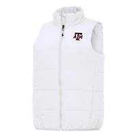 Women's Antigua White Texas A&M Aggies Experience Full-Zip Vest