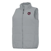 Women's Antigua Gray Texas A&M Aggies Experience Full-Zip Vest