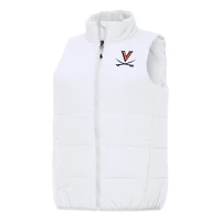Women's Antigua White Virginia Cavaliers Experience Full-Zip Vest
