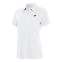 Women's Antigua White Texas Longhorns Reprocess Polo