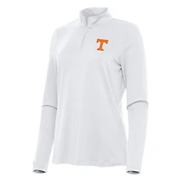 Women's Antigua White Tennessee Volunteers Reprocess Quarter-Zip Top