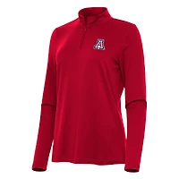 Women's Antigua Red Arizona Wildcats Reprocess Quarter-Zip Top