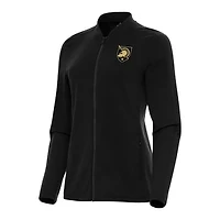Women's Antigua Black Army Black Knights Continual Full-Zip Jacket