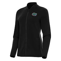 Women's Antigua Black Florida Gators Continual Full-Zip Jacket