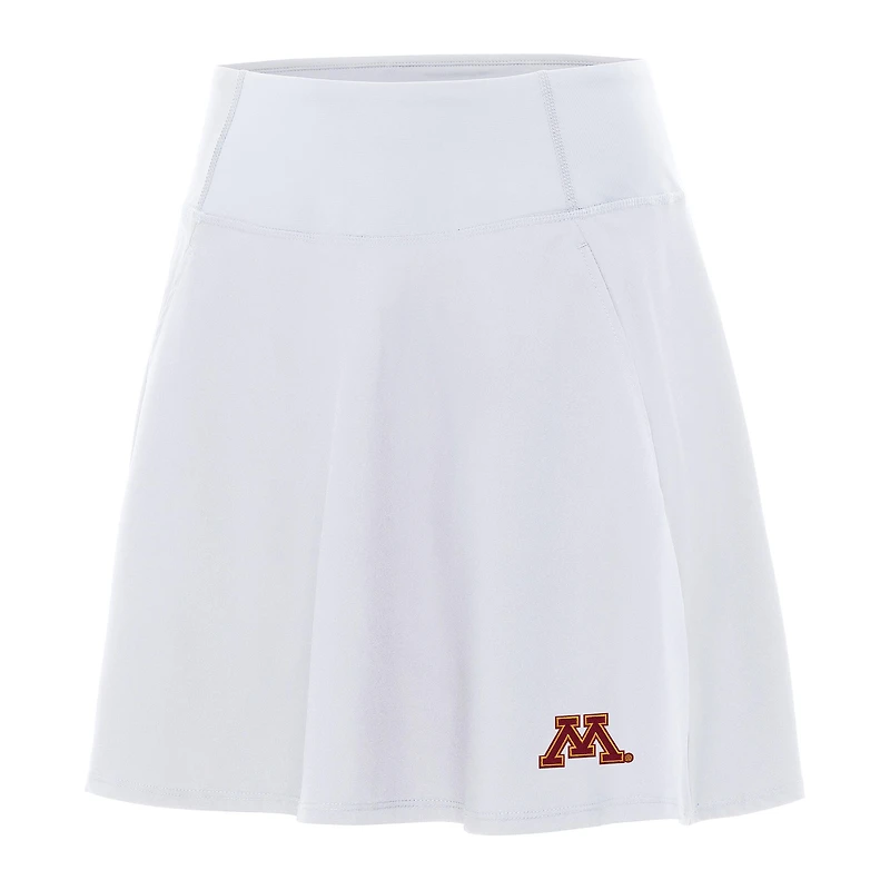 Women's Antigua White Minnesota Golden Gophers Chip Skort