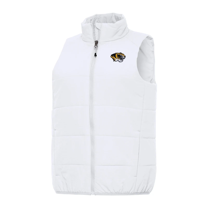 Women's Antigua White Missouri Tigers Experience Full-Zip Vest