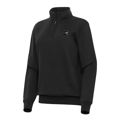 Women's Antigua Black Providence Friars Victory Quarter-Zip Sweatshirt