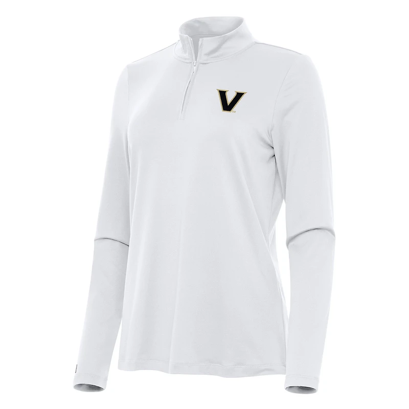 Women's Antigua Vanderbilt Commodores Reprocess Quarter-Zip Top