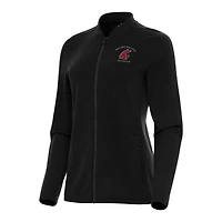 Women's Antigua Black Washington State Cougars Continual Full-Zip Jacket