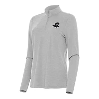Women's Antigua  Heather Gray Providence Friars Bright Quarter-Zip Top