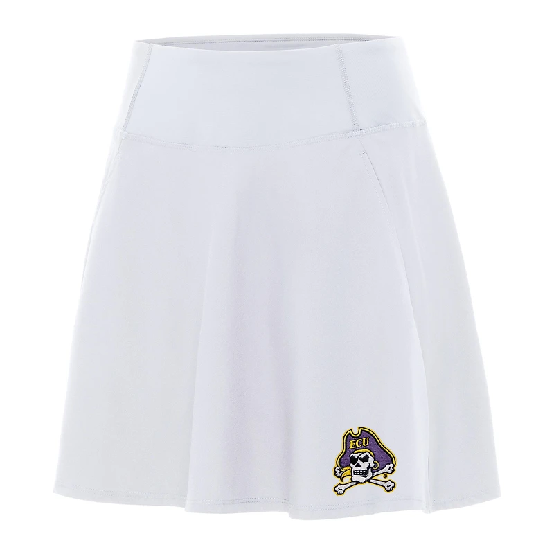 Women's Antigua White ECU Pirates Chip Skort