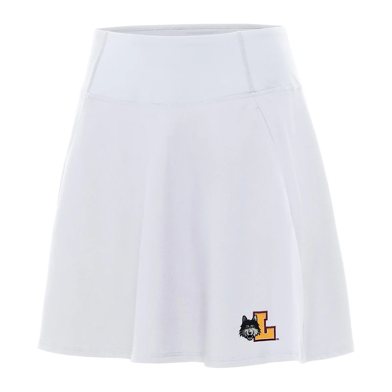 Women's Antigua White Loyola Chicago Ramblers Chip Skort