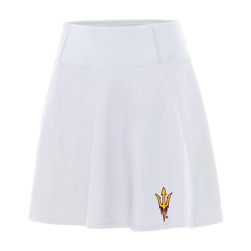 Women's Antigua White Arizona State Sun Devils Chip Skort