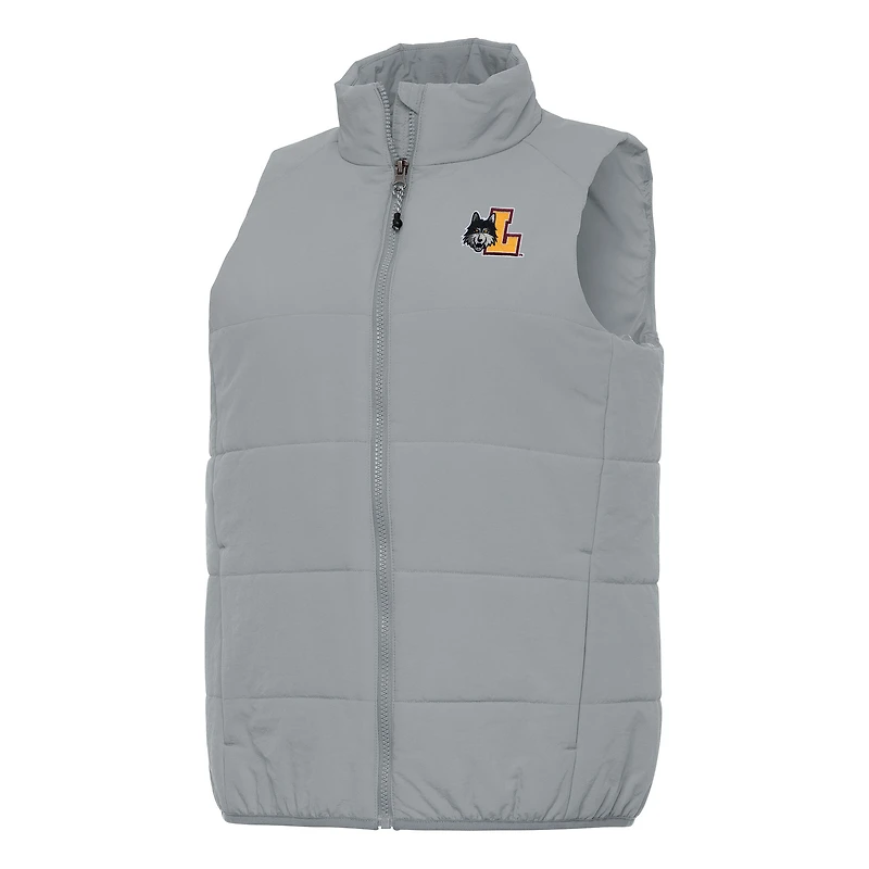 Women's Antigua Gray Loyola Chicago Ramblers Experience Full-Zip Vest