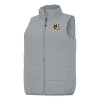 Women's Antigua Gray Loyola Chicago Ramblers Experience Full-Zip Vest