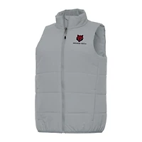 Women's Antigua Gray Arkansas State Red Wolves Experience Full-Zip Vest