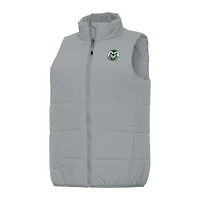 Women's Antigua Gray Colorado State Rams Experience Full-Zip Vest
