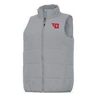 Women's Antigua Gray Dayton Flyers Experience Full-Zip Vest