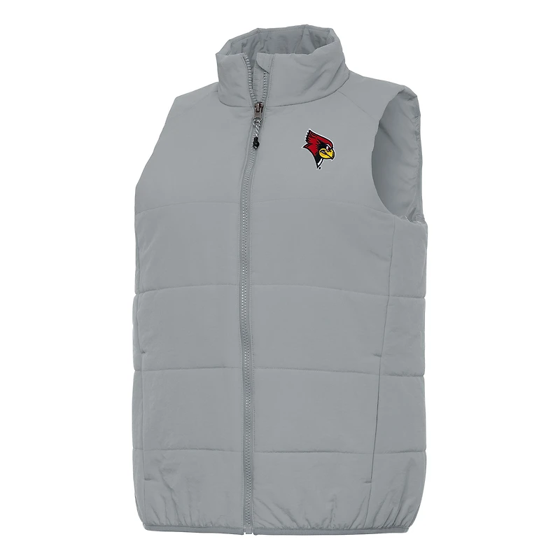 Women's Antigua Gray Illinois State Redbirds Experience Full-Zip Vest
