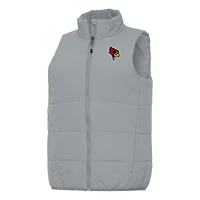 Women's Antigua Gray Illinois State Redbirds Experience Full-Zip Vest