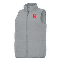 Women's Antigua Gray Houston Cougars Experience Full-Zip Vest