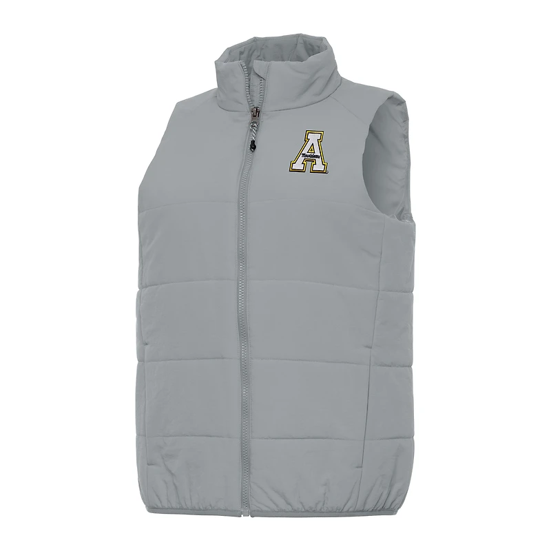 Women's Antigua Gray Appalachian State Mountaineers Experience Full-Zip Vest
