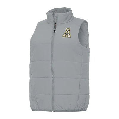 Women's Antigua Gray Appalachian State Mountaineers Experience Full-Zip Vest