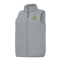 Women's Antigua Gray Appalachian State Mountaineers Experience Full-Zip Vest