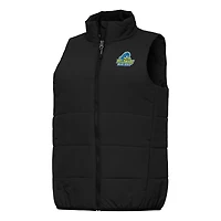 Women's Antigua Black Delaware Fightin' Blue Hens Experience Full-Zip Vest