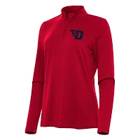 Women's Antigua Red Dayton Flyers Reprocess Quarter-Zip Top
