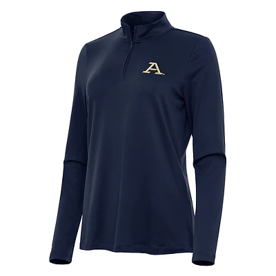 Women's Antigua Navy Akron Zips Reprocess Quarter-Zip Top