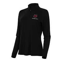 Women's Antigua Black Arkansas State Red Wolves Intent Quarter-Zip Top