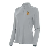 Women's Antigua Gray Cal State Long Beach The Beach Intent Quarter-Zip Top