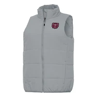 Women's Antigua Gray Missouri State University Bears Experience Full-Zip Vest