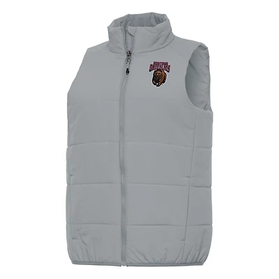 Women's Antigua Gray Montana Grizzlies Experience Full-Zip Vest