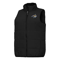 Women's Antigua Black Montana State Bobcats Experience Full-Zip Vest