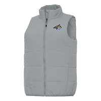 Women's Antigua Gray Montana State Bobcats Experience Full-Zip Vest