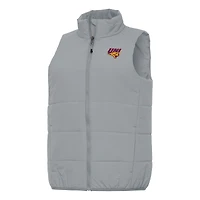 Women's Antigua Gray Northern Iowa Panthers Experience Full-Zip Vest