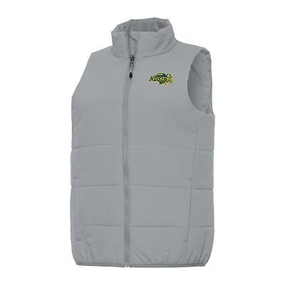 Women's Antigua Gray North Dakota (State) Experience Full-Zip Vest