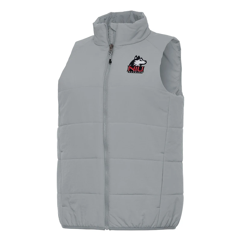 Women's Antigua Gray Northern Illinois Huskies Experience Full-Zip Vest