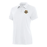 Women's Antigua White Marquette Golden Eagles Reprocess Polo