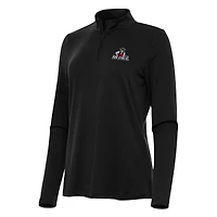 Women's Antigua Black New Mexico State Aggies Reprocess Quarter-Zip Top