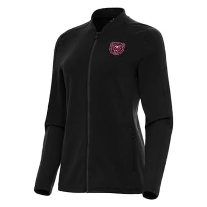 Women's Antigua Black Missouri State University Bears Continual Full-Zip Jacket