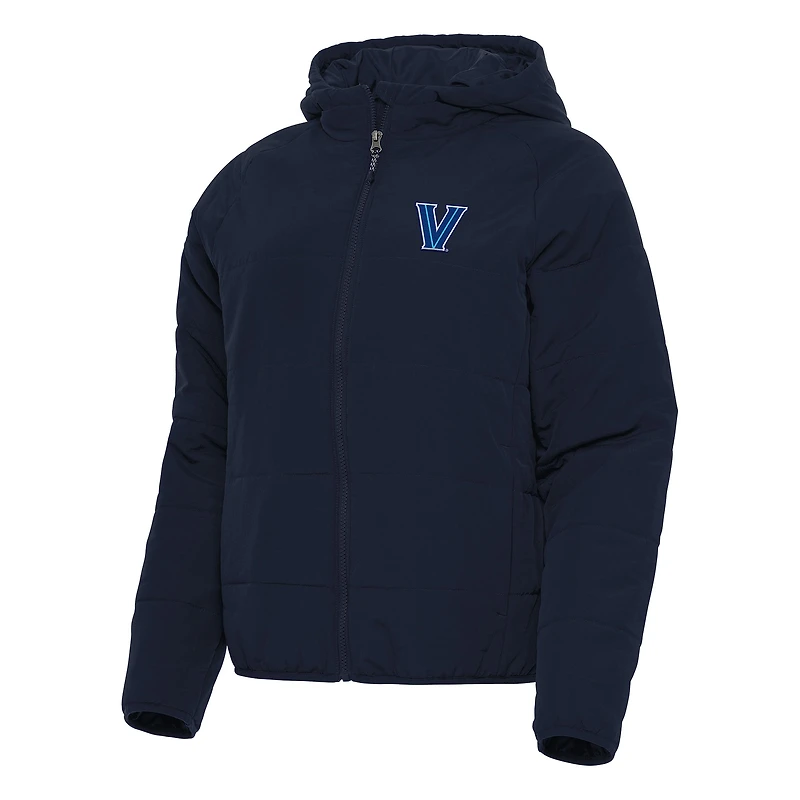 Women's Antigua Navy Villanova Wildcats Universe Full-Zip Puffer Jacket