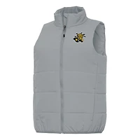 Women's Antigua Gray Wichita State Shockers Experience Full-Zip Vest