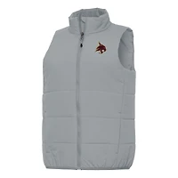 Women's Antigua Gray Texas State Bobcats Experience Full-Zip Vest
