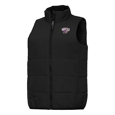 Women's Antigua Black Western Carolina Catamounts Experience Full-Zip Vest